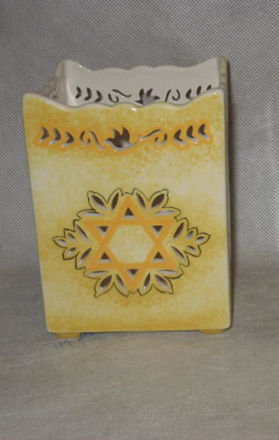 Picture of #197 Pierced Work Star of David Candleholder