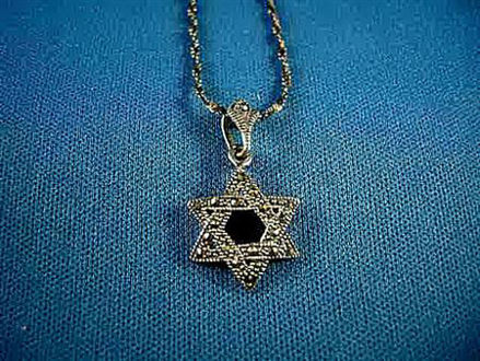 Picture of #S726 Marcasite Star of David