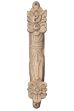 Picture of #071S Wood Crocodile Flower Design Mezuzah Case