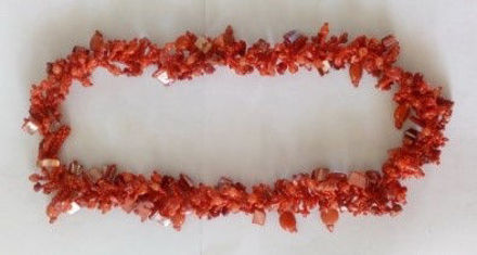 Picture of #B603-03 Gemstone Glass Bead Necklace
