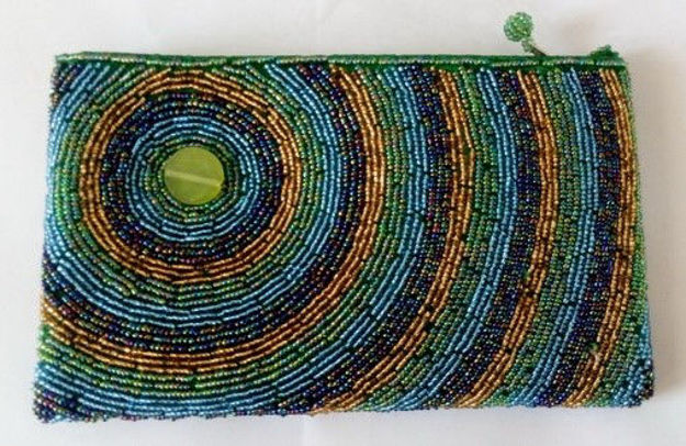 Picture of #B605-09 Beaded Purse Large