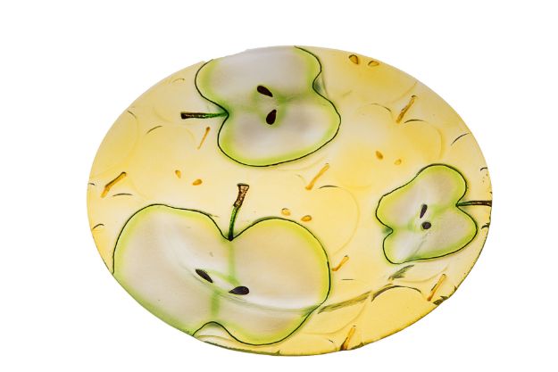 Picture of #827- Glass Plate Square Apple