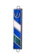 Picture of #C137 Stained Glass Blue Mezuzah