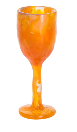 Picture of #6308-Y Kiddush Cup Molten Sunrise Yellow Resin