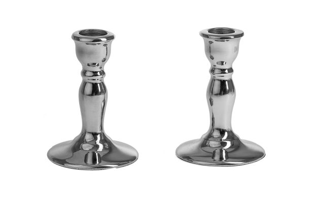 Picture of G101-S Candle stick Silver metal