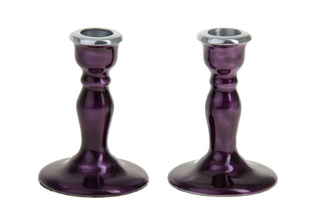 Picture of G101-PR Candle stick Purple metal