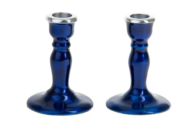 Picture of G101-BL Candle Stick Blue Metal