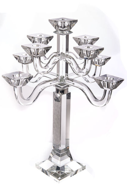 Picture of #16423 Candelabra Crystal and Sterling Silver 9 Branches