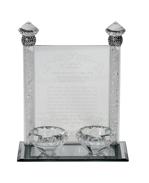 Picture of Crystal & Stone Candlestick for Tea light candles