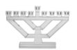 Picture of #175-LC Menorah Large Crystal Clear