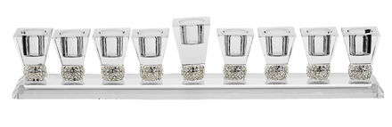 Picture of #180 Crystal Menorah with Stones