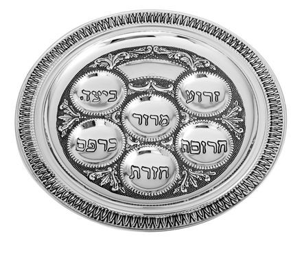 Picture of #17392-S Silver Plated Seder Plate Small