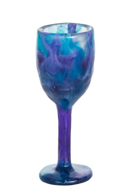 Picture of 6308-B Kiddush Cup Blue Haze  Resin