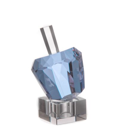 Picture of #518-B Diamond Solitaire Crystal Lavender Dreidel