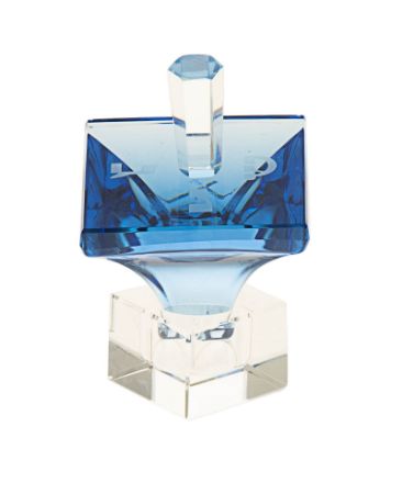 Picture of 517-B Optic  Blue Crystal Dreidel