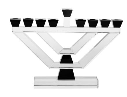 Picture of 175-LBLK Menorah Crystal Large with Black accents