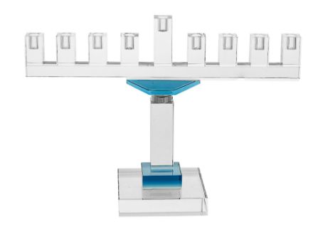 Picture of 16378-SB Menorah with Blue Accents