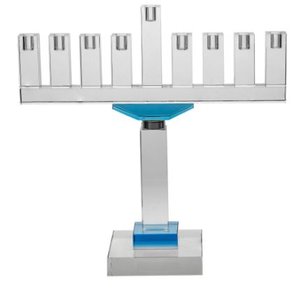 Picture of #165-B Menorah Crystal Blue accents