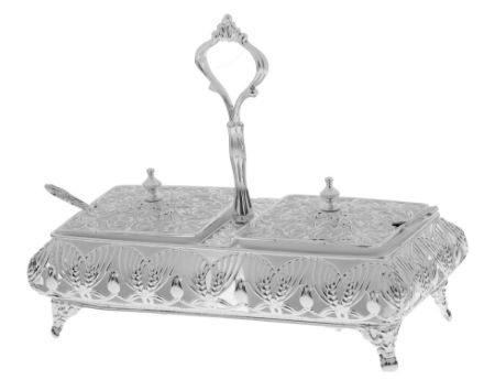 Picture of 1679 Silver Plated 2 Sectional with cover 