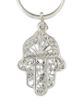 Picture of S480-S Handcrafted Sterling Silver Filigree Hamsa on 20 inch Chain - 