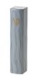 Picture of I102-S Mezuzah Silver Enamel with Gold shin