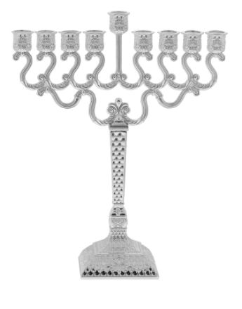 Picture of #884-S Menorah Silver Plated  Small 