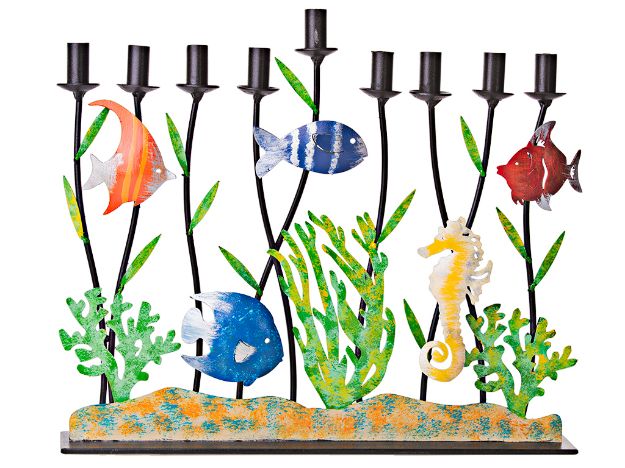 Picture of #191 Menorah  Metal Underwater Wonderland