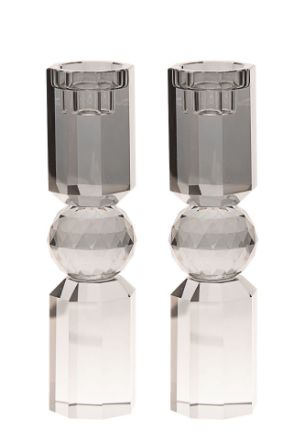 Picture of 697GR-S Crystal Candle Stick Grey