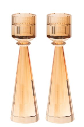 Picture of 696G-L Crystal Candle Stick Gold Large  - 