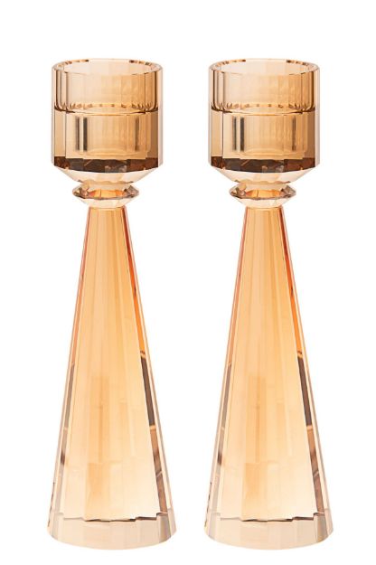 Picture of 696G-L Crystal Candle Stick Gold Large  - 