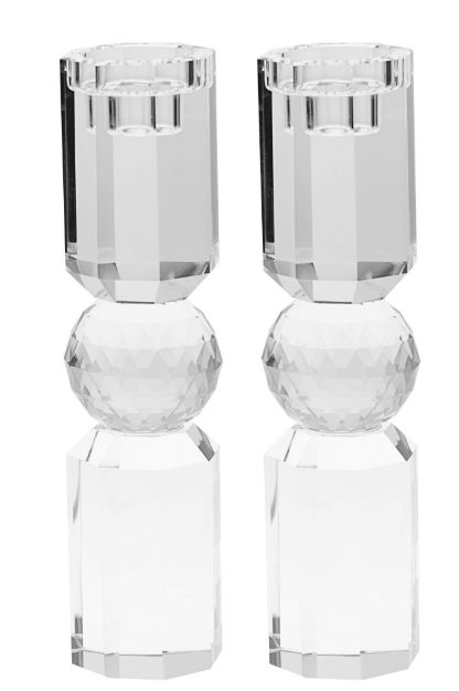 Picture of 697C-M Crystal Candle Stick Clear Medium - 