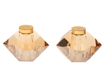 Picture of #3017-G Crystal Salt and Pepper Sheakers Gold 