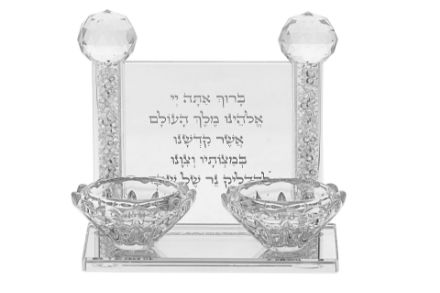 Picture of 654 Crystal Candle Stick clear  