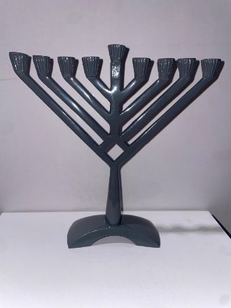 Picture of 2012-GR Metal Grey  Menorah V-shape 