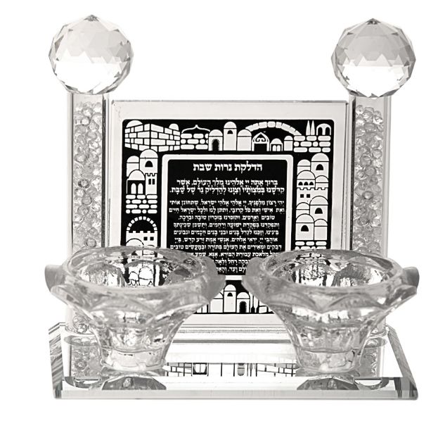 Picture of #685-B  Candle blessing Crystal Black for tealight 